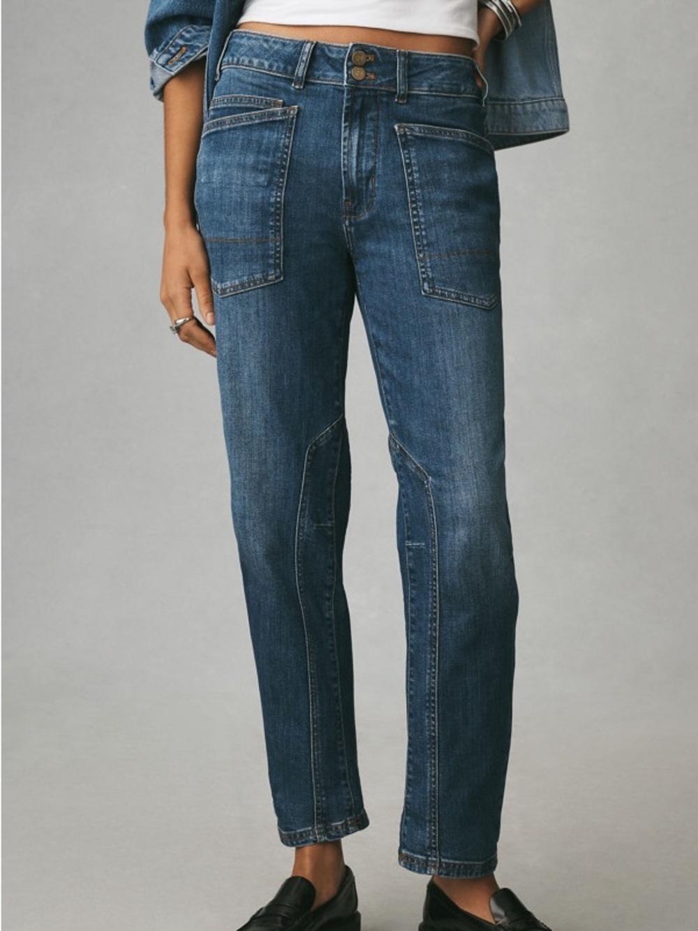 Anthropologie Pilcro The Wanderer Mid-Rise Relaxed-Leg Jeans
